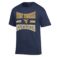 Men's Champion  Navy West Virginia Mountaineers Team Zoom T-Shirt