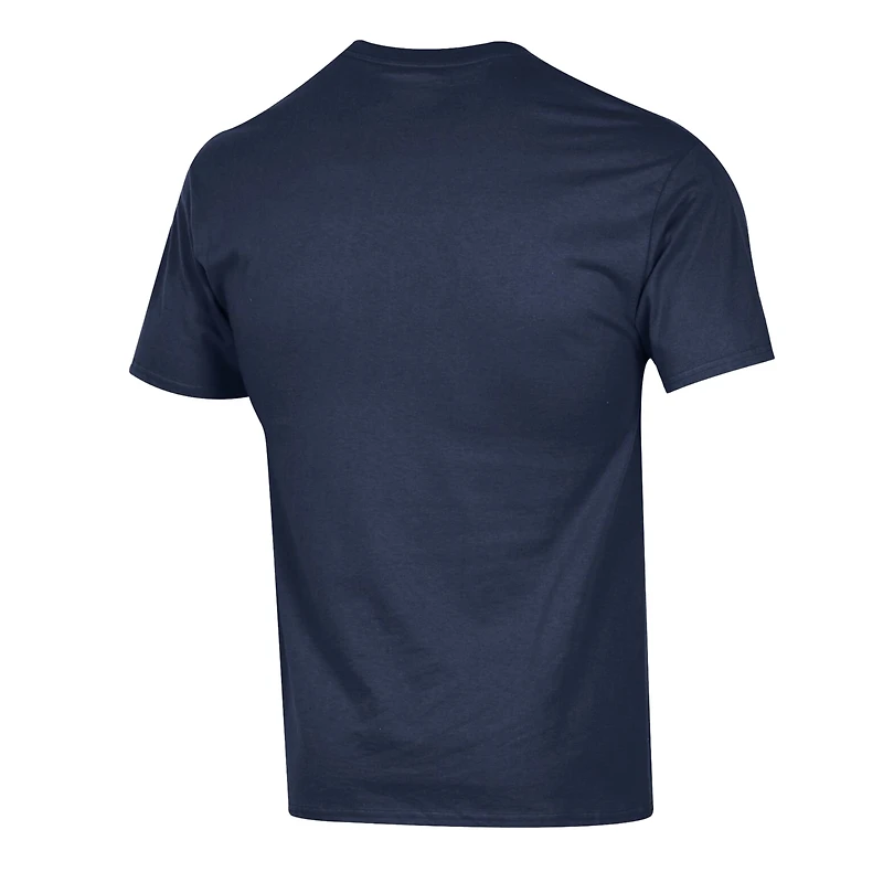 T-shirt Champion bleu marine de l'équipe des Mountaineers Virginie-Occidentale pour hommes (Zoom)