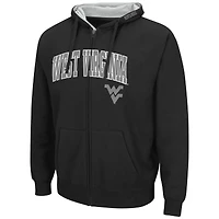 Chandail à capuchon Colosseum Black West Virginia Mountaineers Arch & Logo 3.0 pour homme