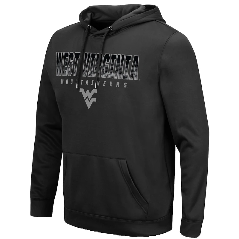 Men's Colosseum Black West Virginia Mountaineers Blackout 3.0 Pullover Hoodie