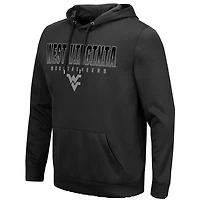 Men's Colosseum Black West Virginia Mountaineers Blackout 3.0 Pullover Hoodie