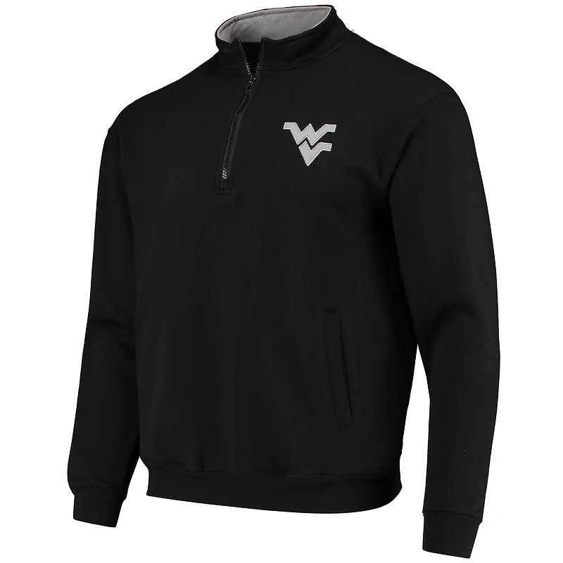 Veste Colosseum Black West Virginia Mountaineers Tortugas Logo Quarter-Zip pour homme