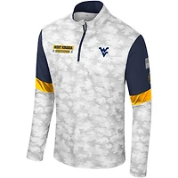 Men's Colosseum  Camo West Virginia Mountaineers OHT Military Appreciation Tomahawk Quarter-Zip Windshirt