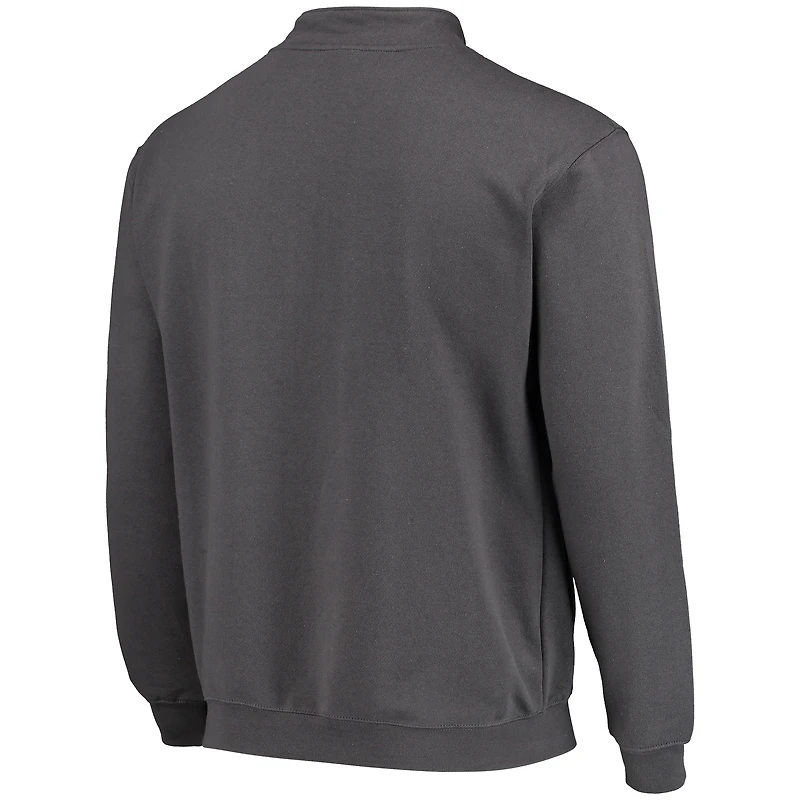 Veste Colosseum Charcoal West Virginia Mountaineers Tortugas Logo Quarter-Zip pour homme