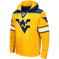 Sweat à capuche lacets Colosseum Gold West Virginia Mountaineers 2.0 pour hommes