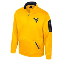 Veste polaire à fermeture éclair quart de tour Colosseum Gold West Virginia Mountaineers pour homme