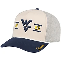 Casquette ajustable Frank Podium pour homme Colosseum Natural West Virginia Mountaineers