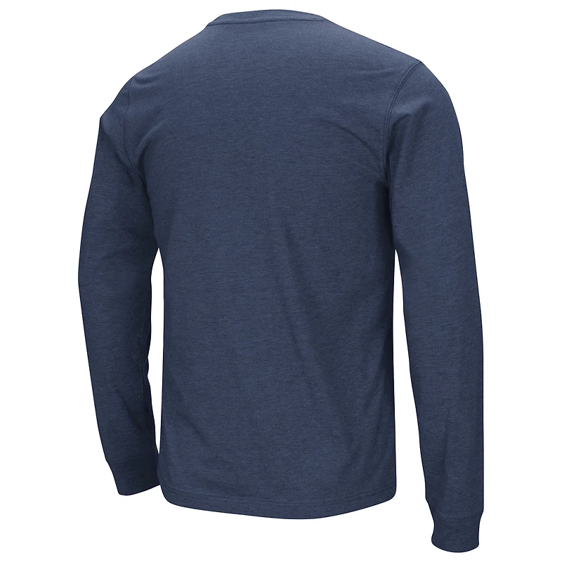 T-shirt à manches longues pour hommes Colosseum Navy West Virginia Mountaineers 2024 Fan Almost Heaven