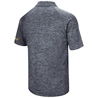 Men's Colosseum Navy West Virginia Mountaineers Big & Tall Down Swing Polo