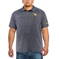 Men's Colosseum Navy West Virginia Mountaineers Big & Tall Down Swing Polo