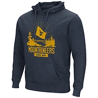 Men's Colosseum Navy West Virginia Mountaineers Fan Pullover Hoodie