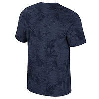 T-shirt à imprimé floral bleu marine Colosseum West Virginia Mountaineers pour homme