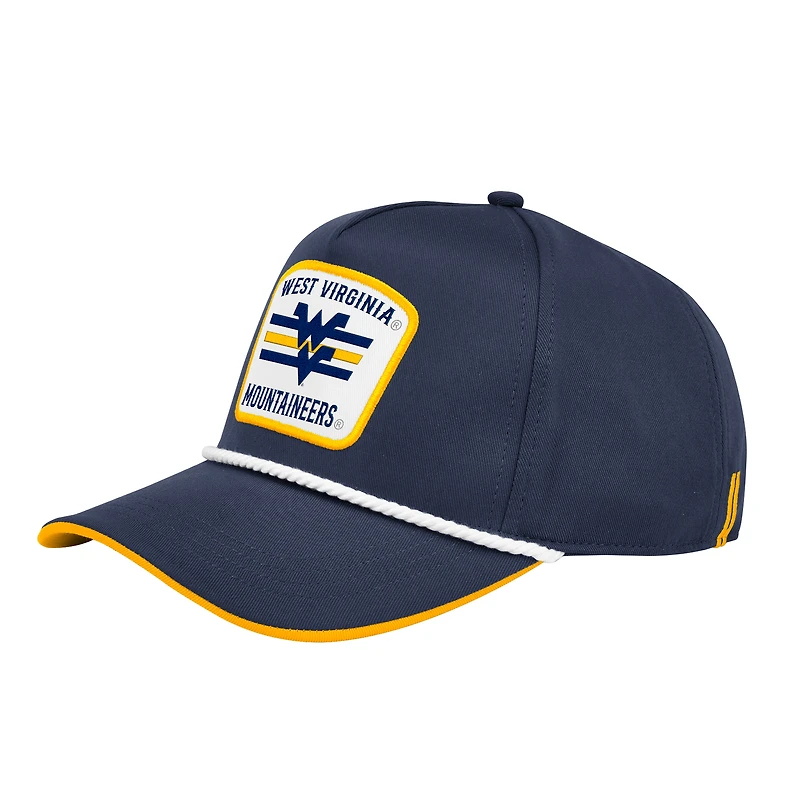 Men's Colosseum Navy West Virginia Mountaineers Hits the Road Podium Adjustable Hat