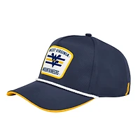 Men's Colosseum Navy West Virginia Mountaineers Hits the Road Podium Adjustable Hat