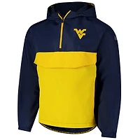 Veste anorak à demi-zip Colosseum Navy West Virginia Mountaineers pour homme