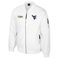 Blouson aviateur entièrement zippé White Rabbit pour homme Colosseum West Virginia Mountaineers