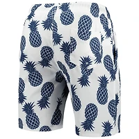 Colosseum White West Virginia Mountaineers Pineapples Short de bain pour homme