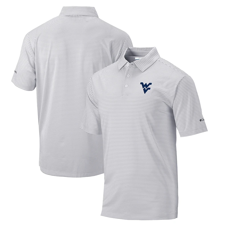 Men's Columbia Gray West Virginia Mountaineers Omni-Wick Club Invite Polo