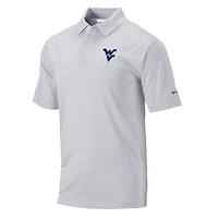 Men's Columbia Gray West Virginia Mountaineers Omni-Wick Club Invite Polo