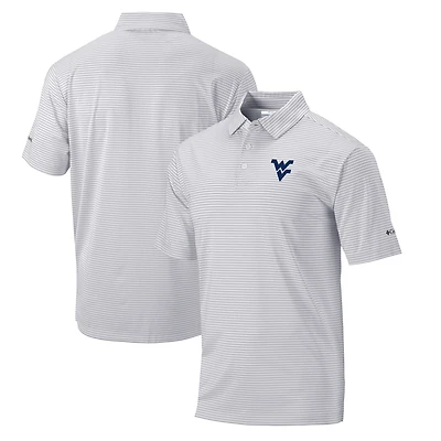 Men's Columbia Gray West Virginia Mountaineers Omni-Wick Club Invite Polo