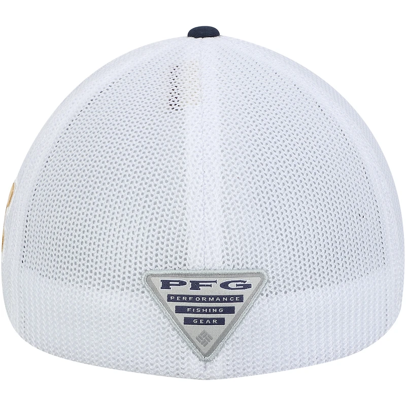 Men's Columbia Navy West Virginia Mountaineers Collegiate PFG Flex Hat