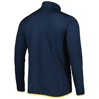 Haut à demi-glissière Omni-Wick Park View pour hommes Columbia Navy West Virginia Mountaineers