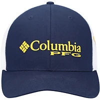 Men's Columbia Navy West Virginia Mountaineers PFG Snapback Adjustable Hat