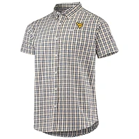 Chemise boutonnée Columbia West Virginia Mountaineers Rapid Rivers pour homme, bleu marine