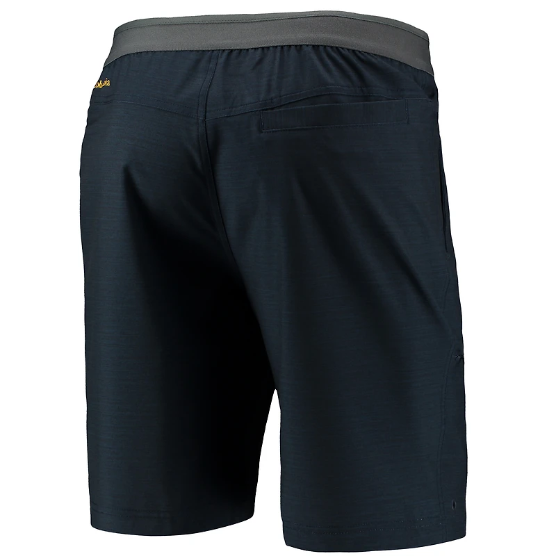 Men's Columbia Navy West Virginia Mountaineers Twisted Creek Omni-Shield Shorts