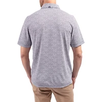 Men's Cutter & Buck  Navy West Virginia Mountaineers Virtue Eco Pique Botanical Print Recycled DryTec Polo