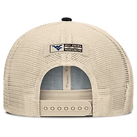 Men's Fanatics Black/Natural West Virginia Mountaineers Legend Trucker Snapback Hat