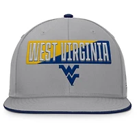 Casquette snapback grise Fanatics pour homme des West Virginia Mountaineers