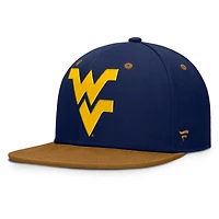 Casquette ajustée NoBo bleu marine/marron pour homme des West Virginia Mountaineers