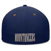 Casquette ajustée NoBo bleu marine/marron pour homme des West Virginia Mountaineers