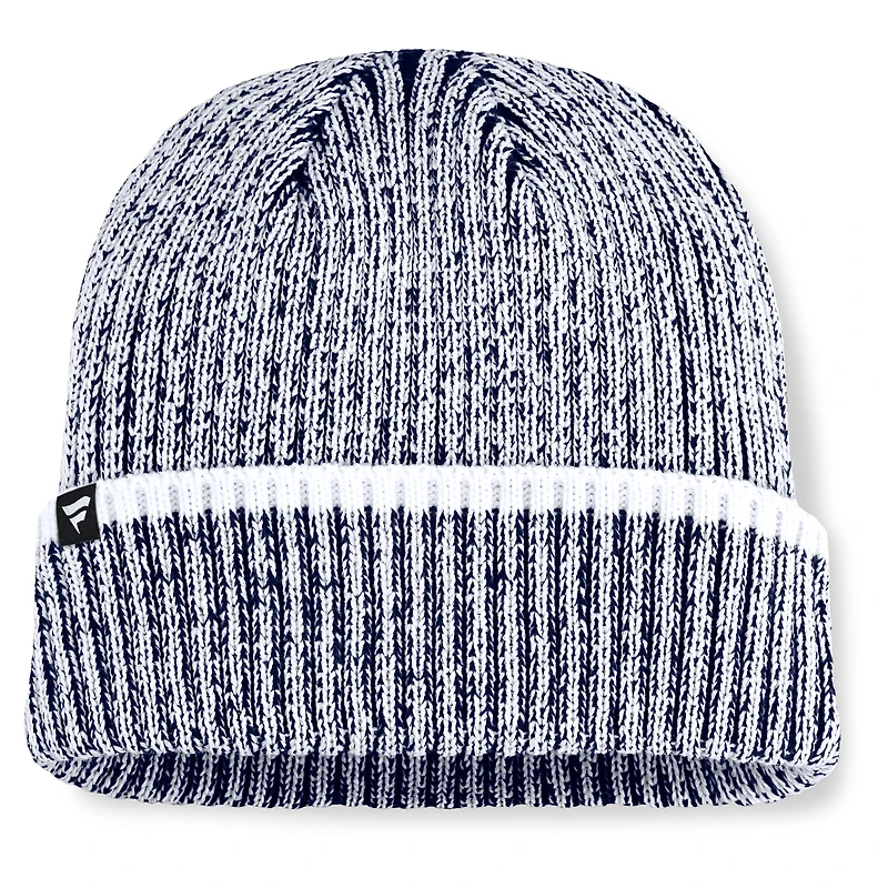 Men's Fanatics  Navy/White West Virginia Mountaineers Haze Cuffed Knit Hat