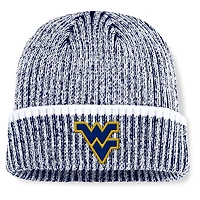 Men's Fanatics  Navy/White West Virginia Mountaineers Haze Cuffed Knit Hat