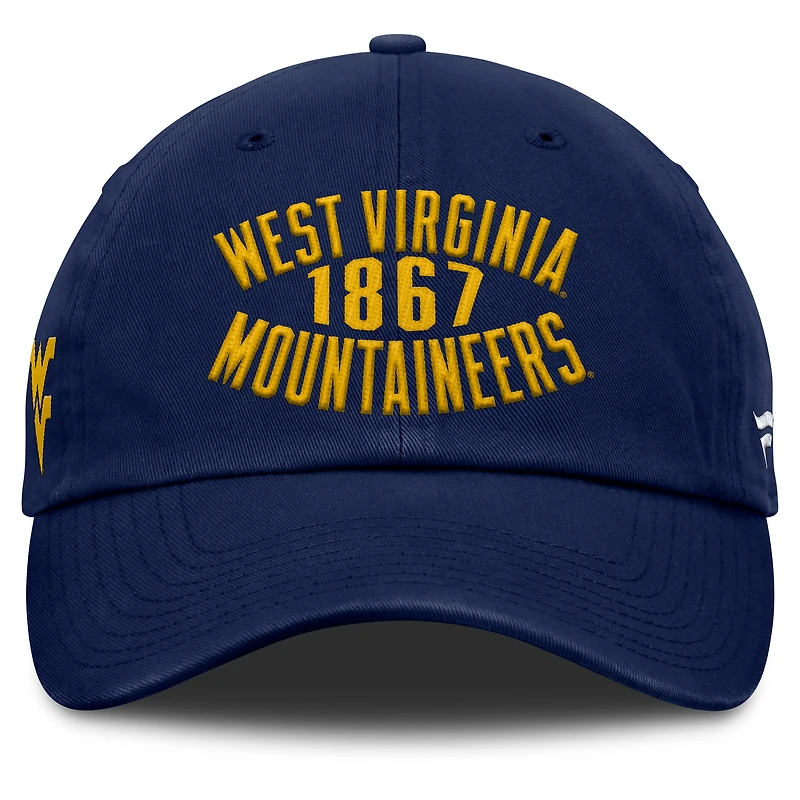 Men's Fanatics Navy West Virginia Mountaineers Archer Adjustable Hat