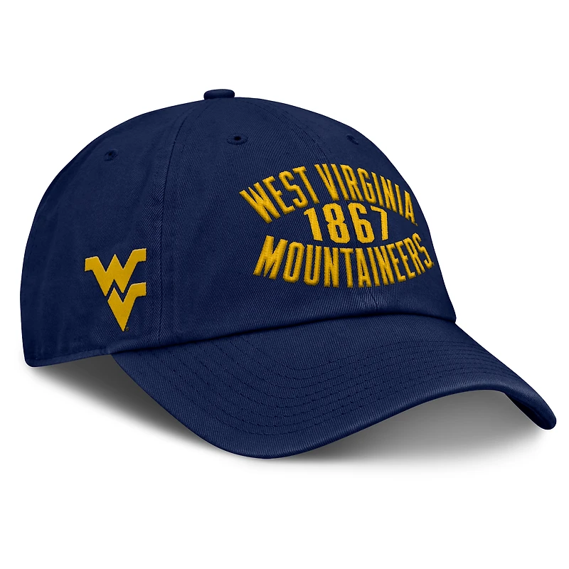 Men's Fanatics Navy West Virginia Mountaineers Archer Adjustable Hat