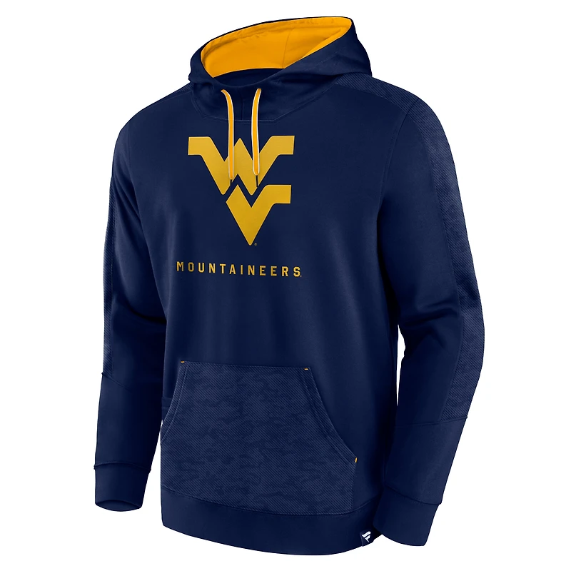 Sweat à capuche Fanatics Navy West Virginia Mountaineers Defender pour hommes