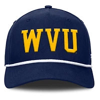 Men's Fanatics Navy West Virginia Mountaineers Foul Ball Rope Adjustable Hat