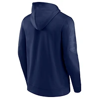 Men's Fanatics Navy West Virginia Mountaineers On The Ball Pullover Hoodie