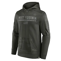 Men's Fanatics Olive West Virginia Mountaineers OHT Military Appreciation Guardian Pullover Hoodie