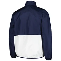 Haut à demi-zip G-III Sports by Carl Banks pour hommes, bleu marine, West Virginia Mountaineers Cornerman