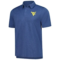 Men's Heather Navy West Virginia Mountaineers Carbon Polo