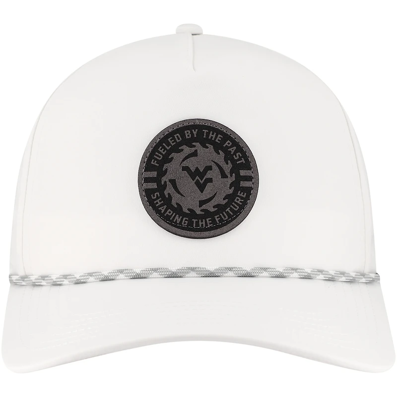 Men's Legacy Athletic  White West Virginia Mountaineers Built on Bravery Caddy Adjustable Hat