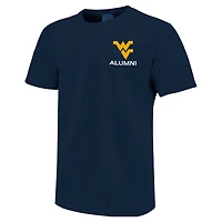 Men's Navy West Virginia Mountaineers Mascot Grad Achievement Unlocked T-Shirt