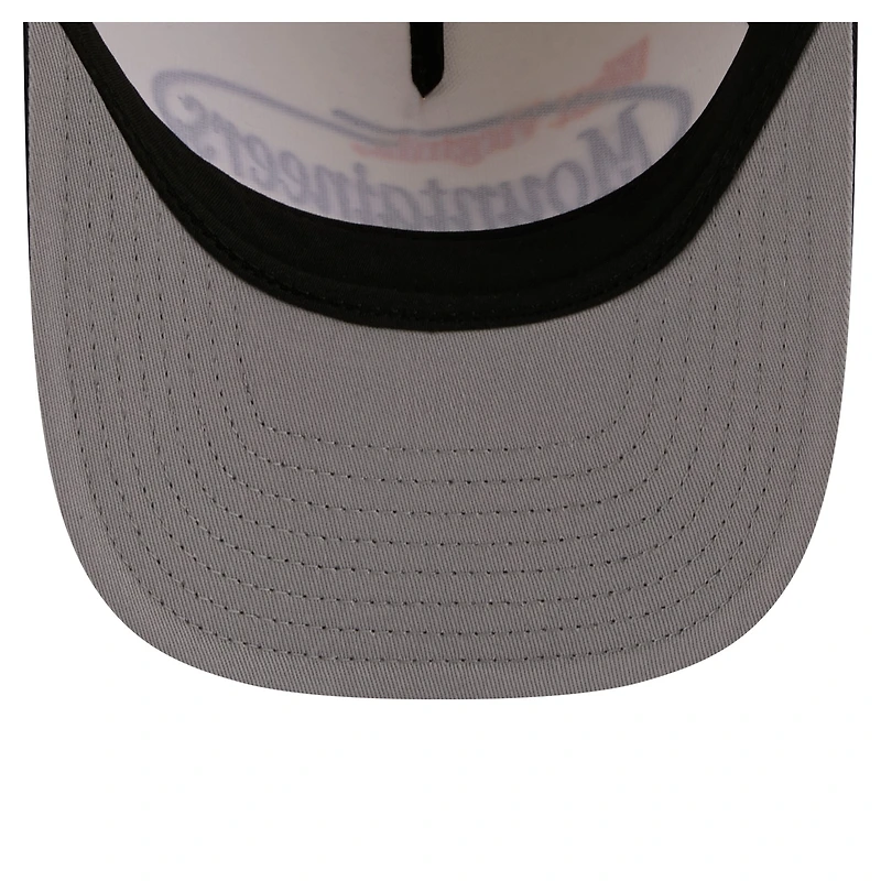 Men's New Era  Natural/Navy West Virginia Mountaineers Prepster 9FORTY M-Crown Adjustable Hat
