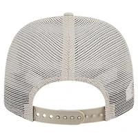 Casquette ajustable extensible à boutons-pression 9SEVENTY en toile naturelle West Virginia Mountaineers New Era pour homme