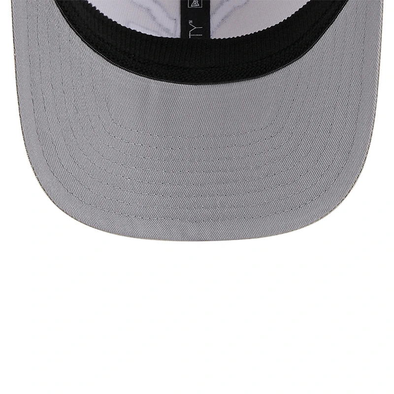 Casquette ajustable extensible à boutons-pression 9SEVENTY en toile naturelle West Virginia Mountaineers New Era pour homme