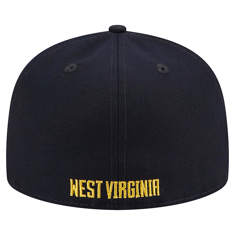 Men's New Era Navy West Virginia Mountaineers 59FIFTY Fitted Hat